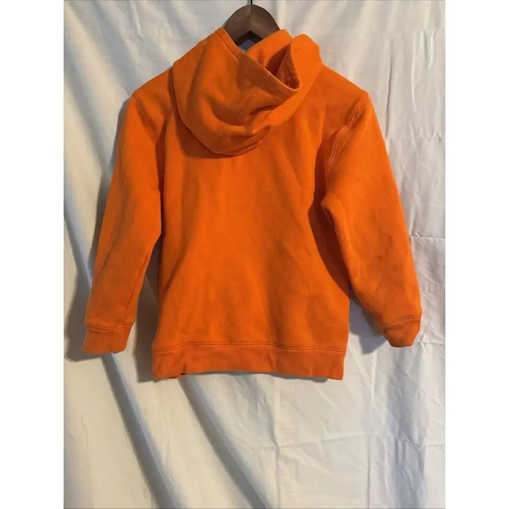 Carhartt Bright Orange Boys Hoodie Size Medium 10-12